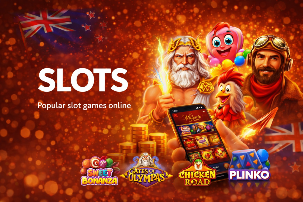 Online slots at Villento Casino – popular slot games like Gates of Olympus, Sweet Bonanza, Chicken Road, Plinko and Aviator for New Zealand players.